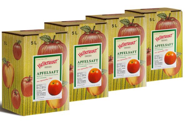 Apfelsaft klar, 4 x 5 Liter Bag in Box
