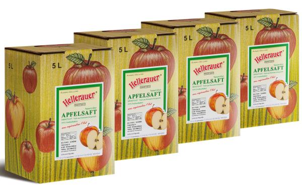 Apfelsaft naturtrüb, 4 x 5 Liter Bag in Box